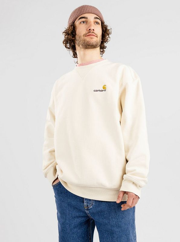Carhartt WIP - American Script - Sweatshirt - Beige - Effen