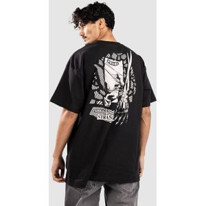 Volcom - Kut N Rip - Shirt - Zwart/Wit - Kwartmouw