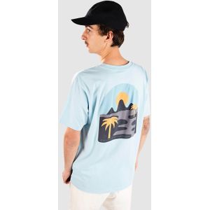Billabong - Sun Down Adventure Division - T-shirt - Blauw - Korte Mouwen - 100% Katoen
