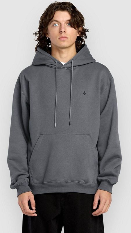 Volcom - Single Stone Pw Hoodie - Grijs - Fleece Hoodie - Heren