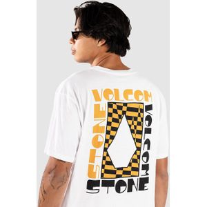 Volcom - CORNERSTONE - T-shirt - Geel/Zwart/Wit