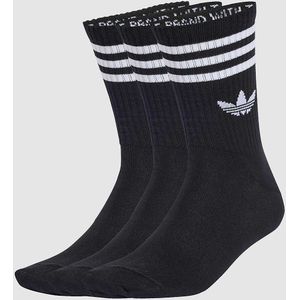 adidas - Mid Cut Crew-sokken - Set van 3 Paar - Zwart - Katoenmix