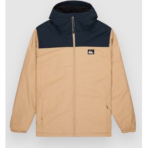 Quiksilver - Overcast 3K Warm Jacket - Winterjack - Beige - Waterdicht