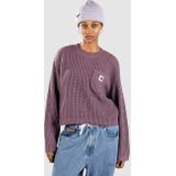 Carhartt Work In Progress - Korte Gebreide Pullover - Dames - Met Borstzak