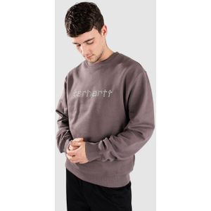 Carhartt WIP - Sweatshirt - Zwart - Polykatoen - Geborduurd Logo