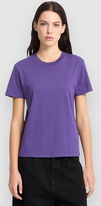Volcom - Solid Stone Emb - T-shirt - Katoen - Dames - Korte Mouwen