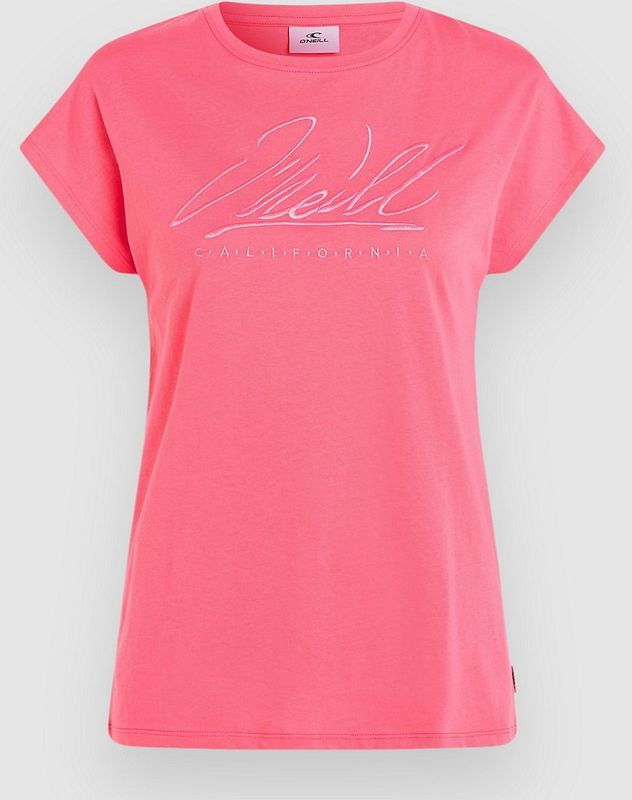 O'Neill - Signature T-shirt - Dames - Roze - Katoen