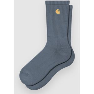 Carhartt Work In Progress - Herensokken - Katoenmix - Nauwsluitend Model - Ribboorden - Labelstitching