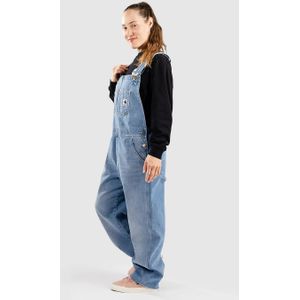 Carhartt WIP - Bib Overall Jeans - Blauw - Katoen - Borstzakken