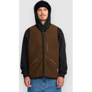 Volcom - Merken - Snowdrift Vest Brown voor Heren - Maat M - Bruin