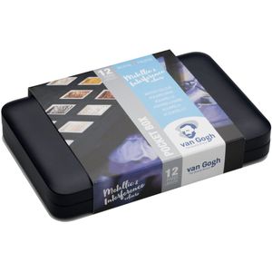 van Gogh aquarelverf pocket box - 12 halve napjes - specialty colours