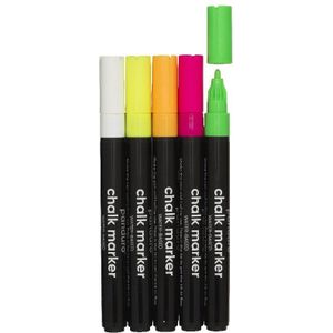 Panduro krijtmarker set - 2 mm - 5 stuks