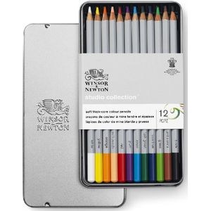 Winsor & Newton Studio - kleurpotloden - 12 stuks