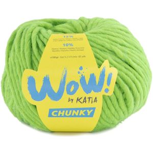 Katia WOW Chunky - verde neón 62