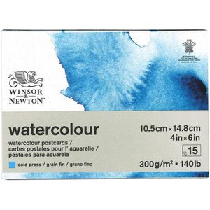 Winsor & Newton blok aquarelpapier - A6 (postkaart) - eenzijdig gelijmd