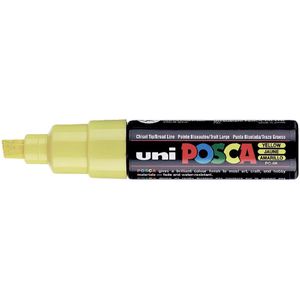 POSCA acrylmarker - beitelpunt PC-8K - 8 mm - geel