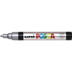 POSCA acrylmarker - medium PC-5M - 1,8-2,5 mm - zilver