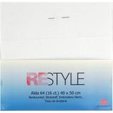 borduurstof Aida 64/ 16 count - 40x50 cm wit