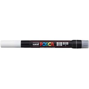 POSCA acrylmarker - brushpunt PCF-350 - 1-10 mm - wit
