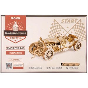 Robotime houten 3D puzzel - Grand Prix Car