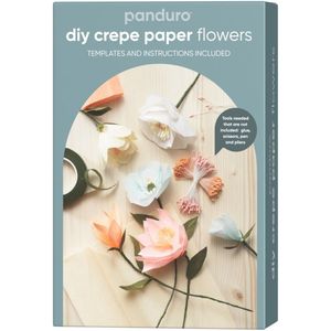 Panduro DIY kit - papieren bloemen - crêpepapier