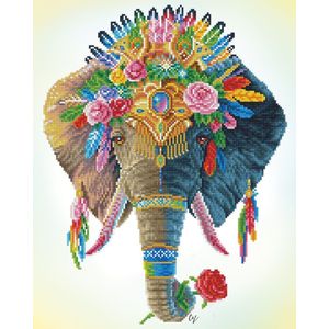 Diamond Dotz - 41x51 cm - Bohemian Elephant