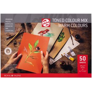 Talens Toned Paper blok - A3 - warme tinten