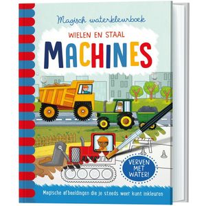 Kleurboek - Magisch waterkleurboek - machines