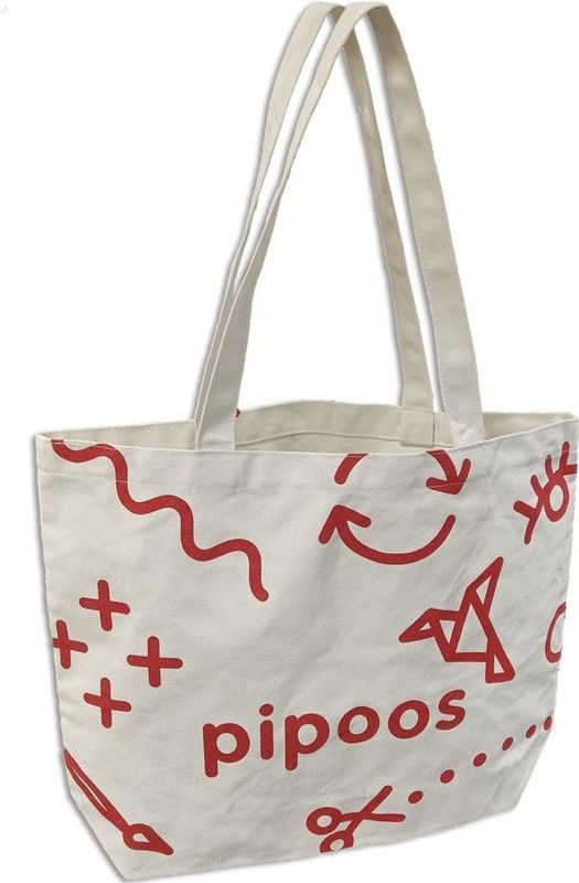 Witte shopping bag - "I used to be a bottle"