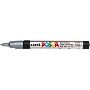 POSCA acrylmarker - fijn PC-3M - 0,9-1,3 mm - zilver