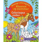 Kleurboek - kleuren op nummer - Manege coloring fun