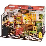 Robotime miniatuur DIY kit - Garage Workshop