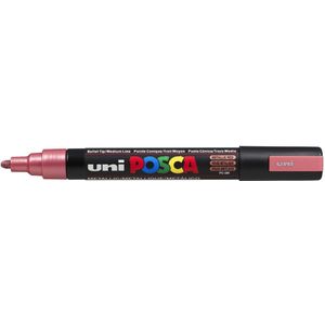 POSCA acrylmarker - medium PC-5M - 1,8-2,5 mm - metallic rood