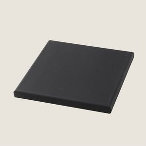 Gespannen canvasdoek - zwart - 30x30 cm