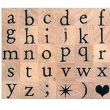 Artemio houten mini stempels - alfabet