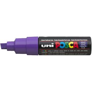 POSCA acrylmarker - beitelpunt PC-8K - 8 mm - violet