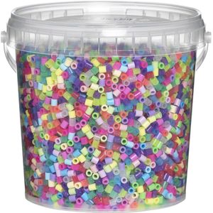 Panduro strijkkralen - 10.000 stuks - 113 mix glitter pastel