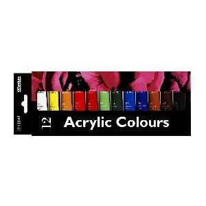 Panduro set acrylverf - 12x 12 ml