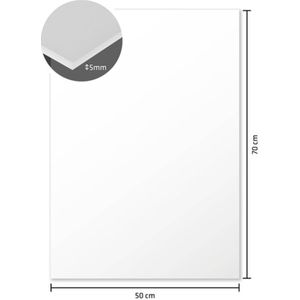 Foamboard Kangaro - wit - 50x70 cm