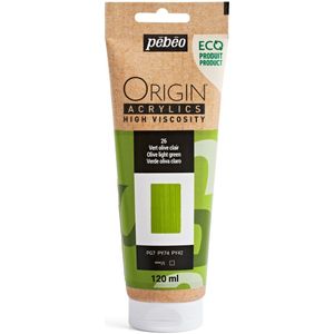 Pebeo Origin Acrylics - 120 ml - 26 Olive Light Green