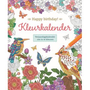 Kleurkalender - Happy birthday!