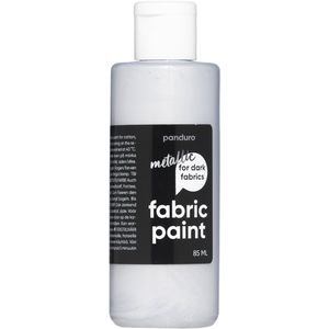 Panduro Fabric Paint - donkere stoffen - zilver