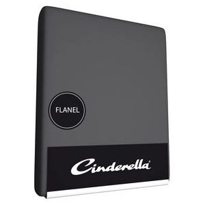 Hoeslaken Cinderella Anthracite (Flanel)-200 x 200/210 cm