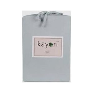 Split Topper Hoeslaken Kayori Kyoto Zilvergrijs (Jersey)-Lits-Jumeaux XL (200 x 200/210/220 cm)