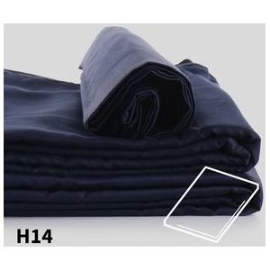 Topper Hoeslaken Dommelin 10-14 cm Spargroen (Percal 200TC)-180 x 220 cm