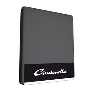 Cinderella - Topper hoeslaken - tot 12 cm matrashoogte - Jersey - 160x200/210 cm - Antraciet