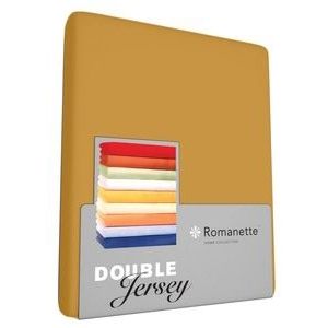 Romanette Double Jersey 100% katoen 1-pers. terracotta Hoeslaken 140/160/100 x 200/210/220