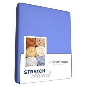 Flanellen Stretch Hoeslaken Romanette Lavendel-1-persoons (80/90 x 200/210/220 cm)