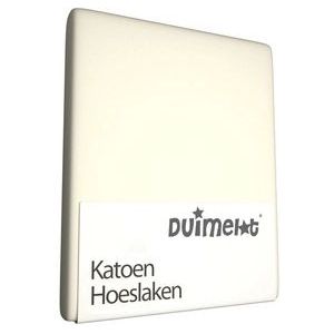 Katoenen Hoeslaken Duimelot Kinder Ivoor-60 x 120 cm