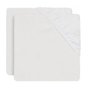 Hoeslaken Jollein Katoen White (2pack)-40 x 80 cm